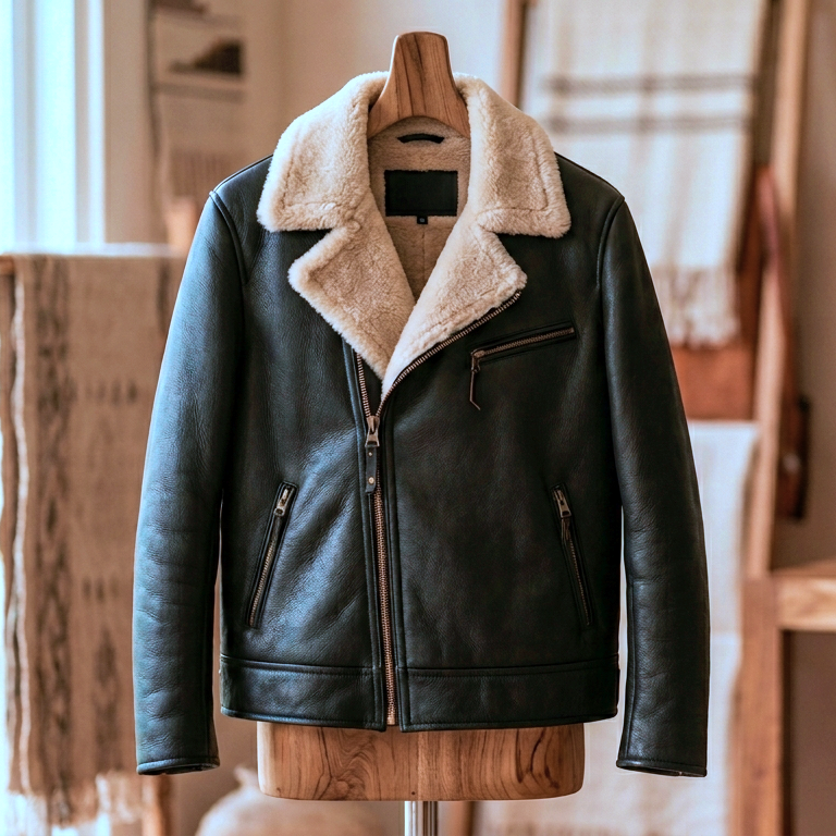 sheepskin leather jacket supplier